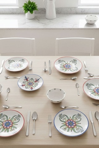 Vajilla de porcelana - 24 piezas