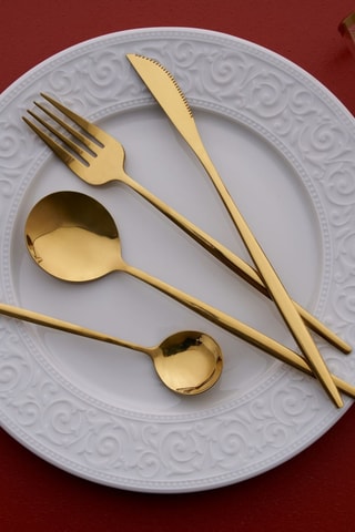 Cubertería de acero inoxidable - 24 piezas