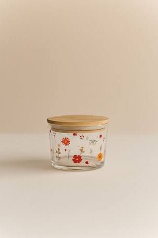 12 fiambreras con tapas de bambú - 220 ml