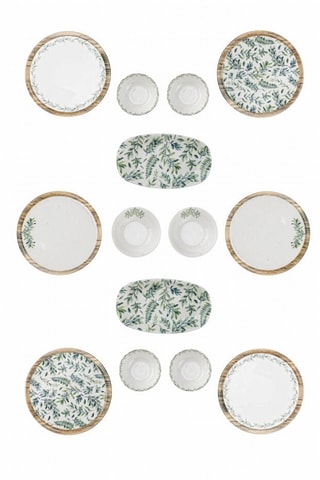 Vajilla de porcelana para el desayuno - 14 piezas