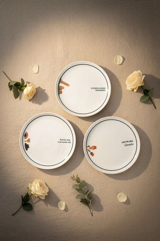 Vajilla de porcelana para el desayuno - 14 piezas