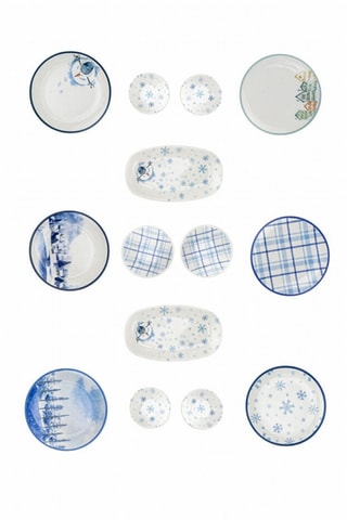 Vajilla de porcelana para el desayuno - 14 piezas