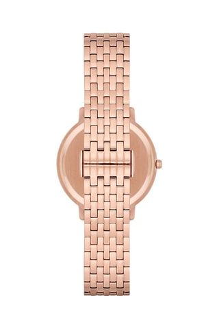 Reloj de cuarzo de acero - Rosa dorado