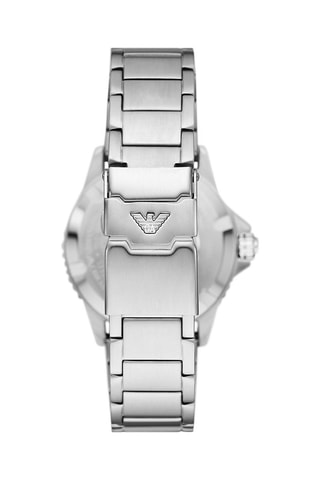 Reloj de cuarzo de acero - Plateado