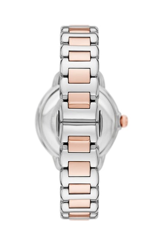 Reloj de cuarzo de acero - Plateado y rosa dorado