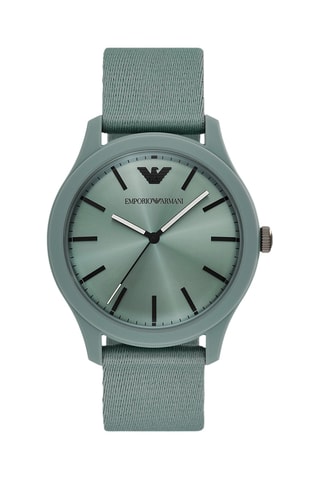 Reloj de cuarzo de plástico reciclado - Verde