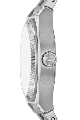 Reloj de cuarzo de acero - Plateado