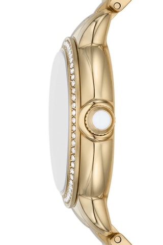 Reloj de cuarzo de acero - Dorado