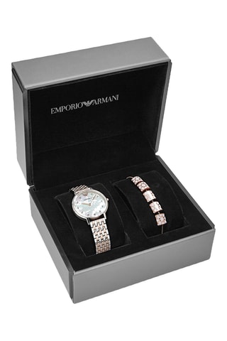 Reloj de cuarzo de acero - Dorado y plateado