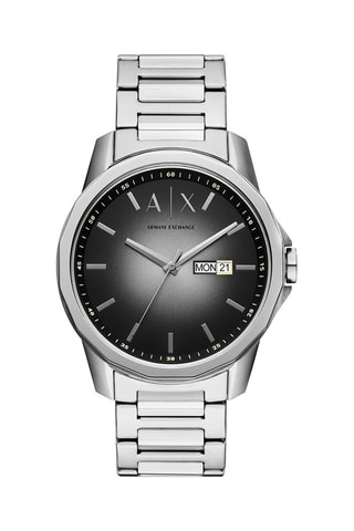 Reloj de cuarzo de acero - Plateado