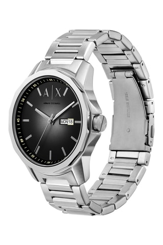 Reloj de cuarzo de acero - Plateado