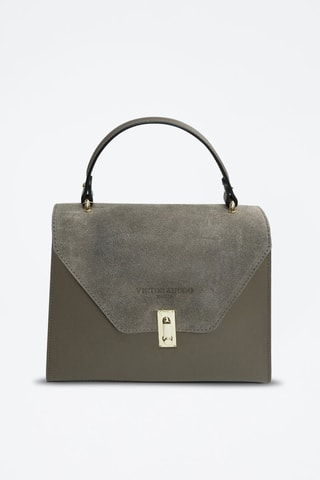 Sac à main en cuir Shak - Gris