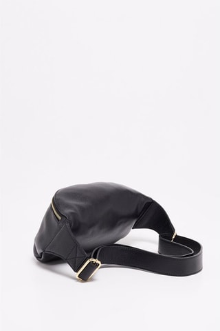 Sac banane en cuir Isla - Noir