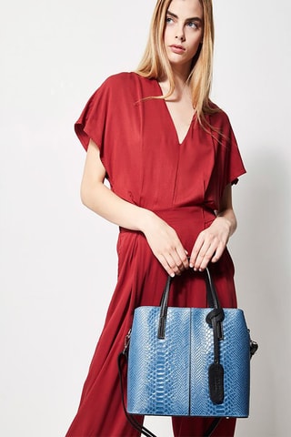 Bolso de piel Rafa - Azul