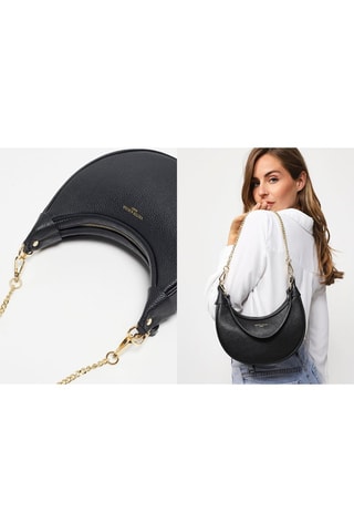 Leren Handtas Tiva  - Zwart