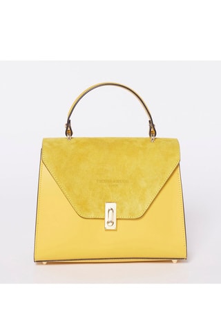 Sac à main en cuir Shak - Jaune