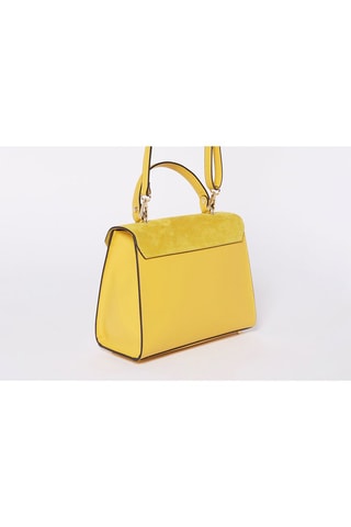 Sac à main en cuir Shak - Jaune