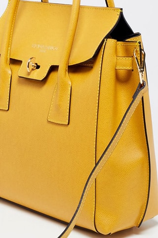 Sac à main en cuir Jane - Jaune