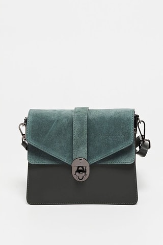 Sac bandoulière en cuir Eric - Vert