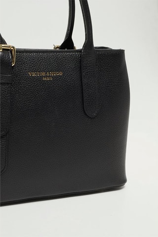 Sac à main en cuir Tuileries - Noir