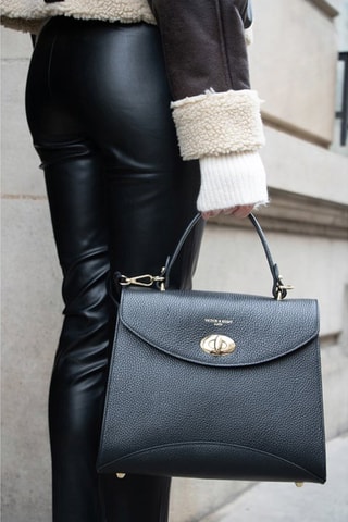 Sac à main en cuir Winy - Noir