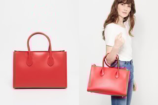 Sac à main en cuir Ynell  - Rouge