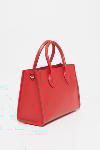 Sac à main en cuir Ynell  - Rouge