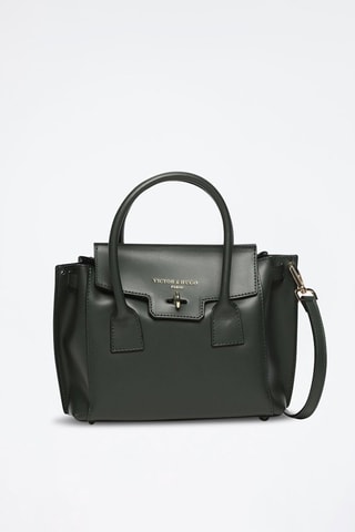 Cabas en cuir Jany  - Vert