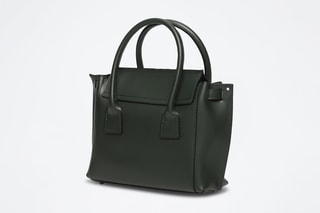 Cabas en cuir Jany  - Vert