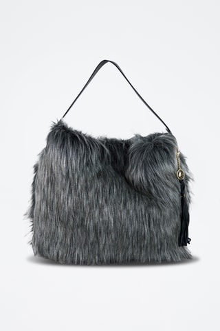 Cabas en cuir Lunor - Gris