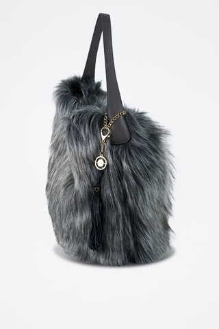 Cabas en cuir Lunor - Gris