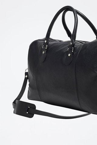 Sac de voyage en cuir Claude - Noir