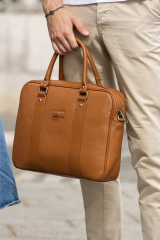 Sacoche en cuir Iris - Marron