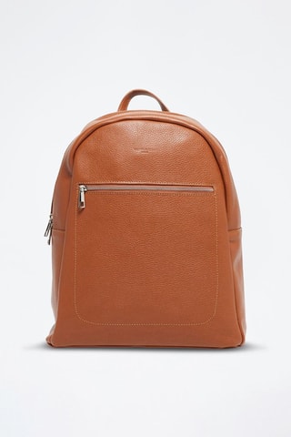 Sac à dos en cuir Lou - Marron