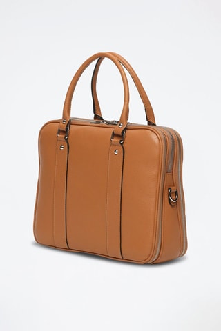 Sacoche en cuir Cesare - Marron