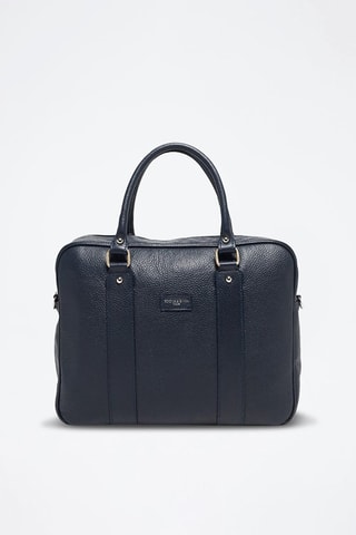 Sacoche en cuir Iris - Bleu marine