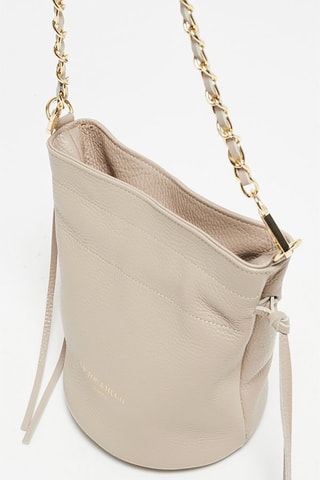 Leren Schoudertas Eonora  - Beige