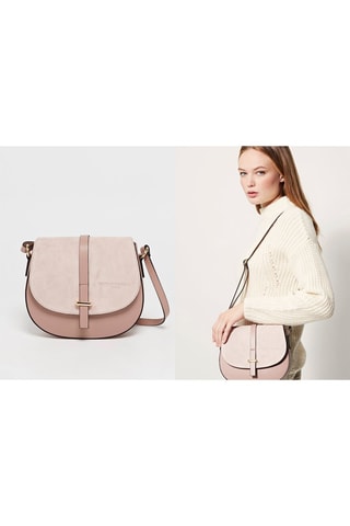 Sac bandoulière en cuir Amel - Rose