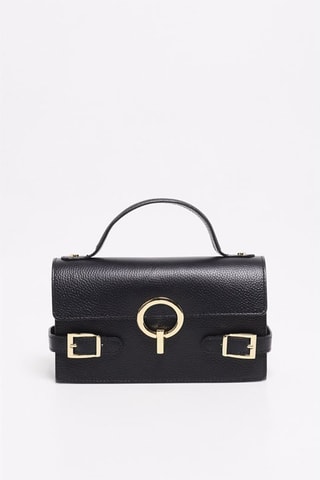 Leren Schoudertas Sumy   - Zwart