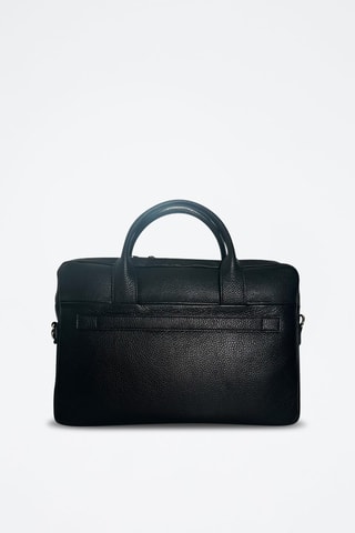 Porte-documents en cuir Alberto - Noir