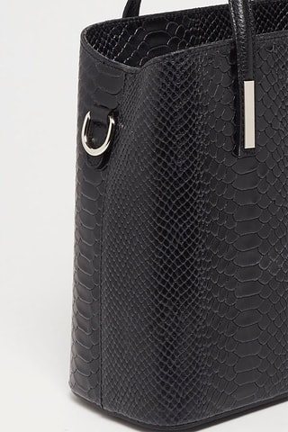 Sac à main en cuir Rafa - Noir