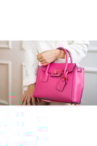 Sac à main en cuir Jany - Rose