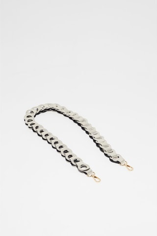 Cadena para portateléfono de piel Sasha - Blanco