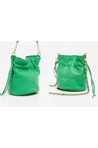 Sac bandoulière en cuir Eonora - Vert