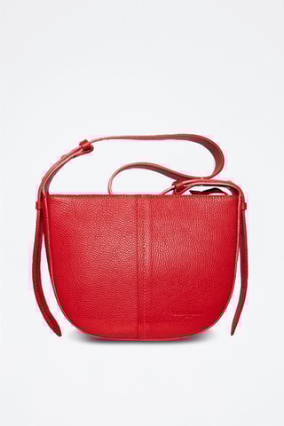 Sac porté épaule en cuir Clara - Rouge