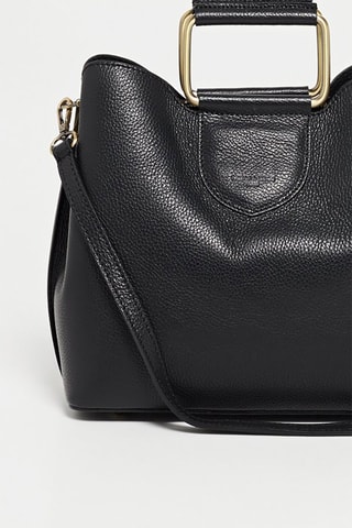 Sac à main en cuir Biana - Noir