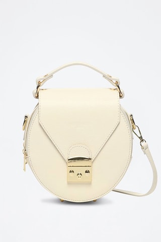 Leren Handtas Polly   - Wit