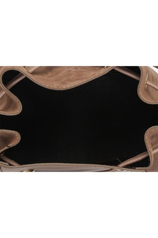 Sac seau en cuir Livy - Marron