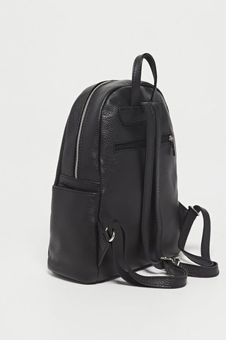 Sac à dos en cuir Acia - Noir