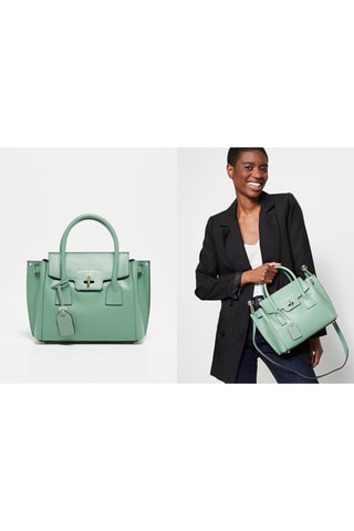 Sac à main en cuir Jeny - Vert